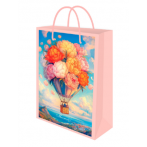 Optima Пакет подарочный с глянц.лам. 22*31*10 см (ML) Цветочный шар, 128г (соб.разр) ППК-7926