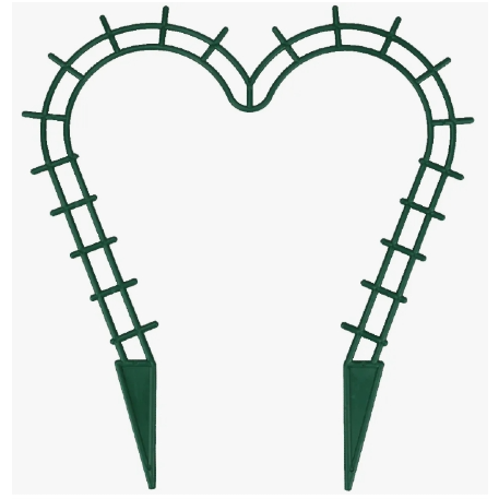 Подставка для растений "Сердечко" зеленый, выс. 28 см