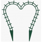 Подставка для растений "Сердечко" зеленый, выс. 28 см