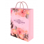 Optima Пакет подарочный с глянц.лам. 22*31*10 см (ML) Красивый букет, 128г (соб.разр) ППК-7925