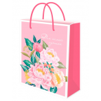 Optima Пакет подарочный с глянц.лам. 26,4х32,7x8 см (L) Красивый букет, 128г (соб.разр) ППК-7856