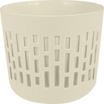 Горшок для цветов БЕРГЕН 1,6л D145мм со вставкой 1,4л молочный туман