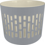 Горшок для цветов БЕРГЕН 2,9л D175мм со вставкой 2,5л серый шторм