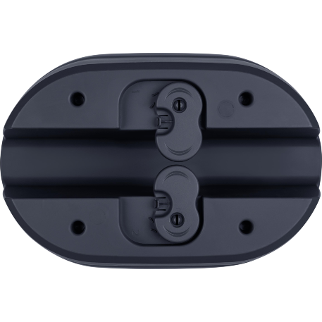 Ящик балконный на перила InGreen Флора, двусторонний, 40см, 12л, фиксаторы, вулканический серый