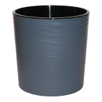ВГ25-12 Вега Анрацит пласт.горш. с вкладкой d25 h25см 10,2л