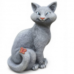 Ф283 Садовая фигура "Кошечка Гызя" 25*20*37 см