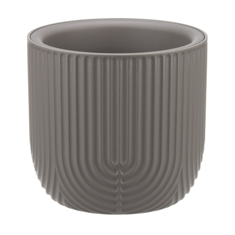 М 3260 Кашпо РАМОНА D150мм 1л со вставкой французский серый