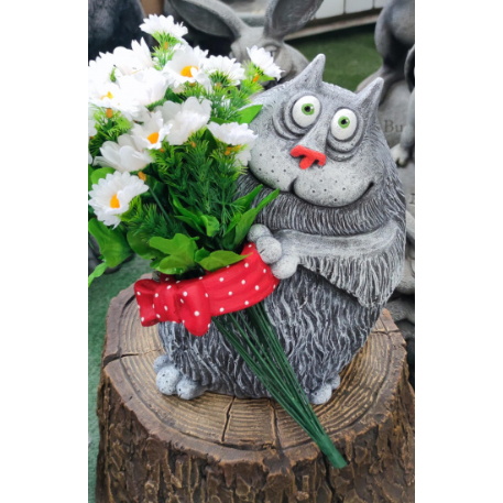 Ф300 Садовая фигура "Кот Жуан" 22*18*30 см
