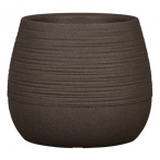 205 Кашпо ЛАО внутр.Ø33,5, внешн.Ø46,6; выс.38,9см 51л серо-коричневый (ш/к 6015)