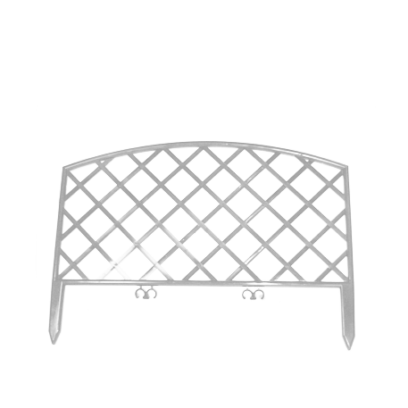 Забор декор. № 6 Плетенка (7 секц.) (24*320 см) бел. *