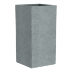 240 Кашпо пластик. высок. C-Cube High Stony Grey 28*28 h70см 9л серый камень (ш/к 5018)