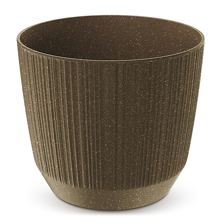 DRF130W-4625W Кашпо RYFO ECO WOOD d12,6 h10,8см 1л кофе (ECO coffee)*