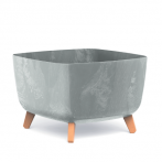 DGQL300E-422U Кашпо на ножках GRACIA SQUARE BETON EFFECT 29*29,h22см бетон (concrete)*