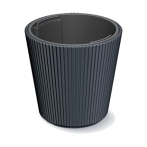 DBMI350-S433 Кашпо MILLY d35 h35,5см 15/23л антрацит (anthracite) с вкладышем (ш/к 3268) *