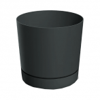 DPOP300-S433 Кашпо с прикр. подд. TUBO P d29, h28,3см антрацит (anthracite) *